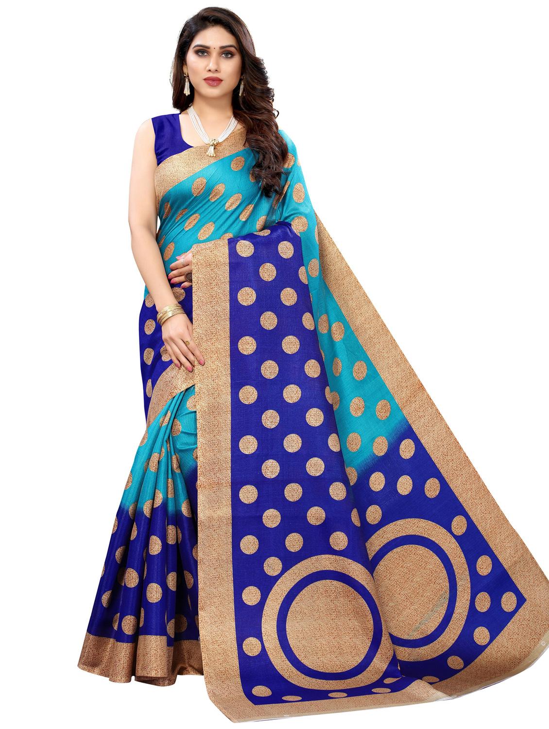 pack of 3 multi colored combo saree with blouse - 20875723 - Standard Image - 1