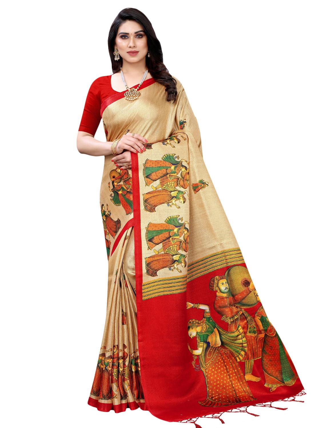 pack of 3 multi colored combo saree - 20875810 -  Standard Image - 1