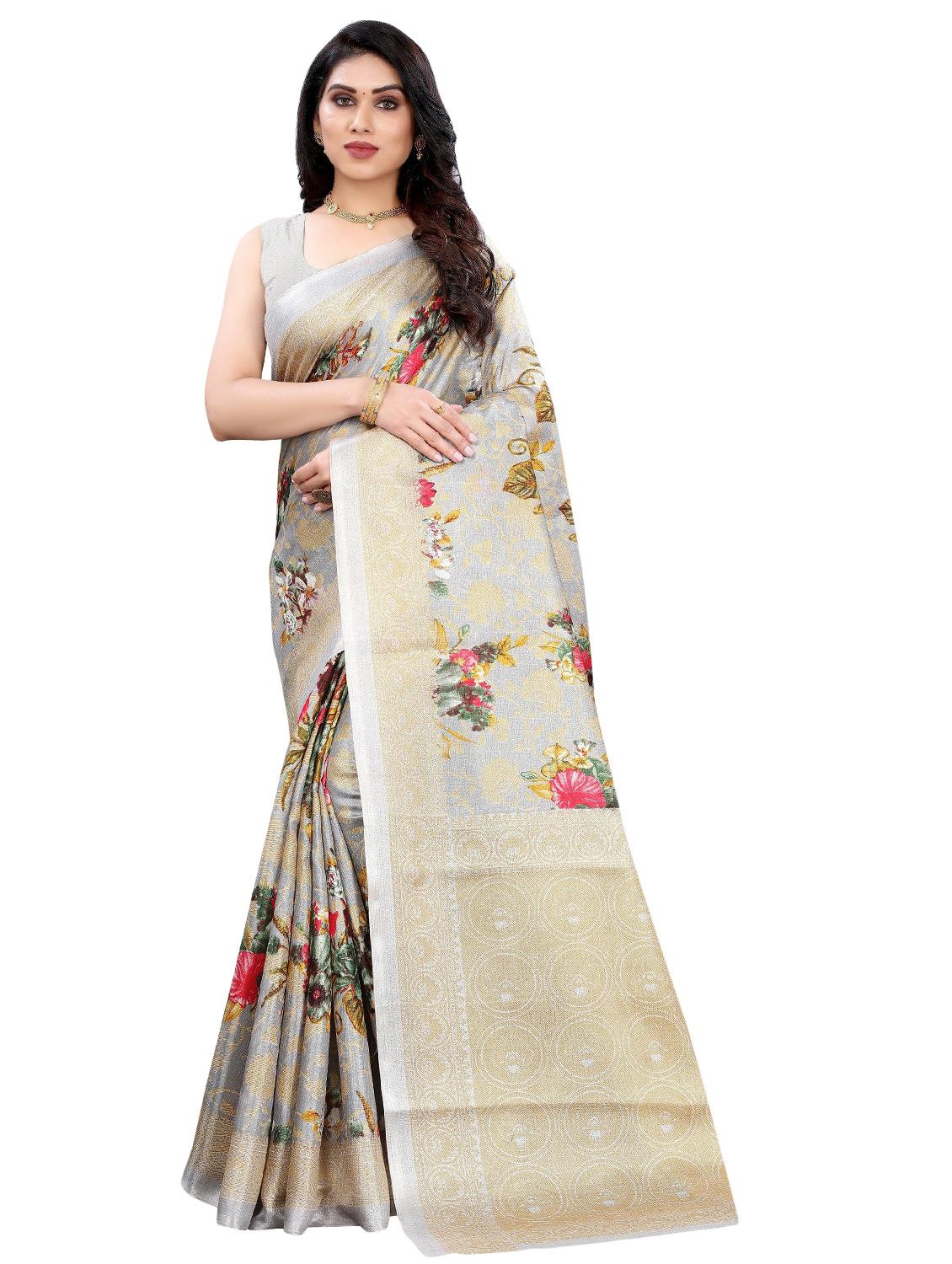 pack of 3 multi colored combo saree - 20875849 -  Standard Image - 1