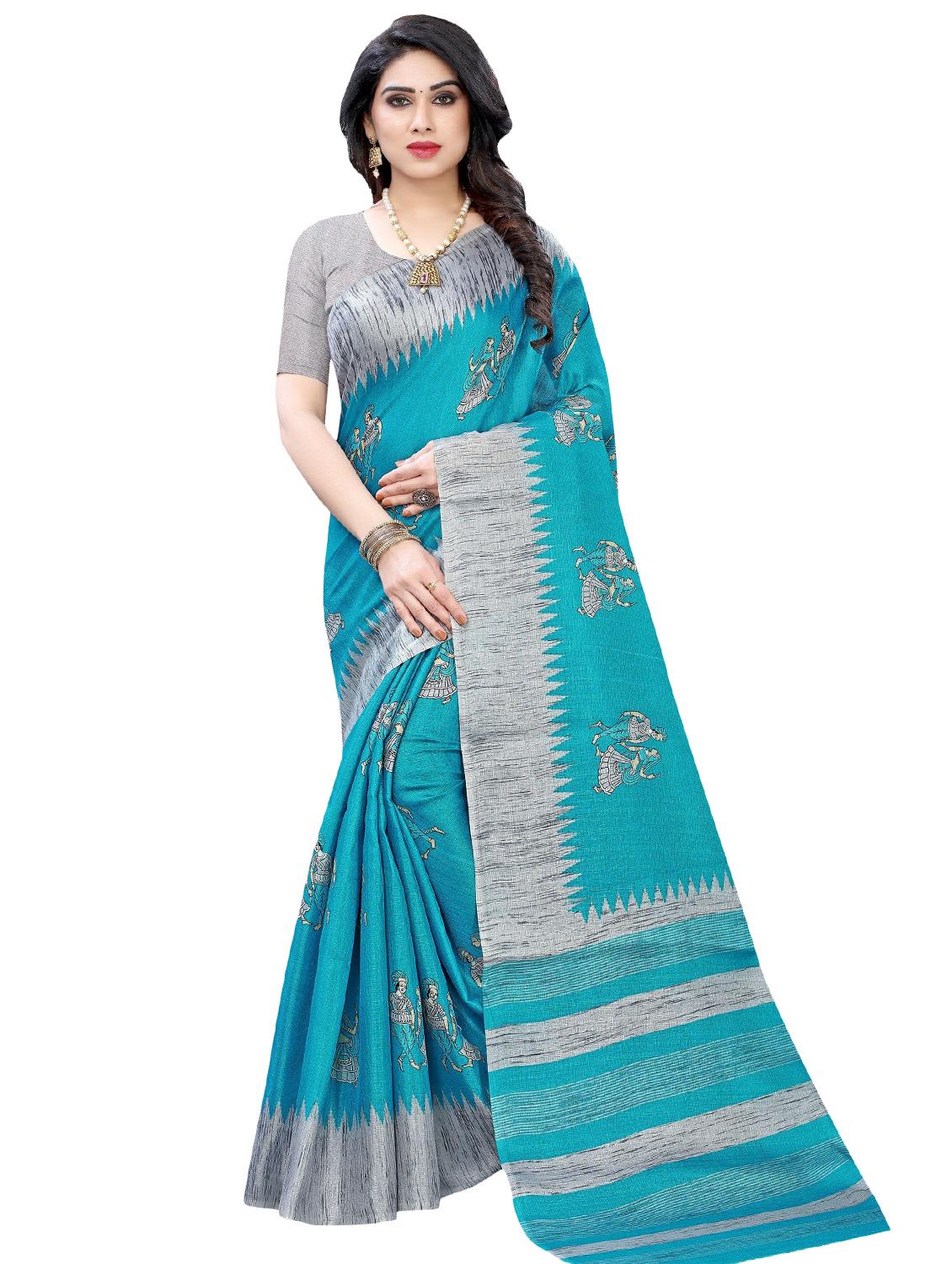 pack of 3 multi colored combo saree with blouse - 20875884 - Standard Image - 1