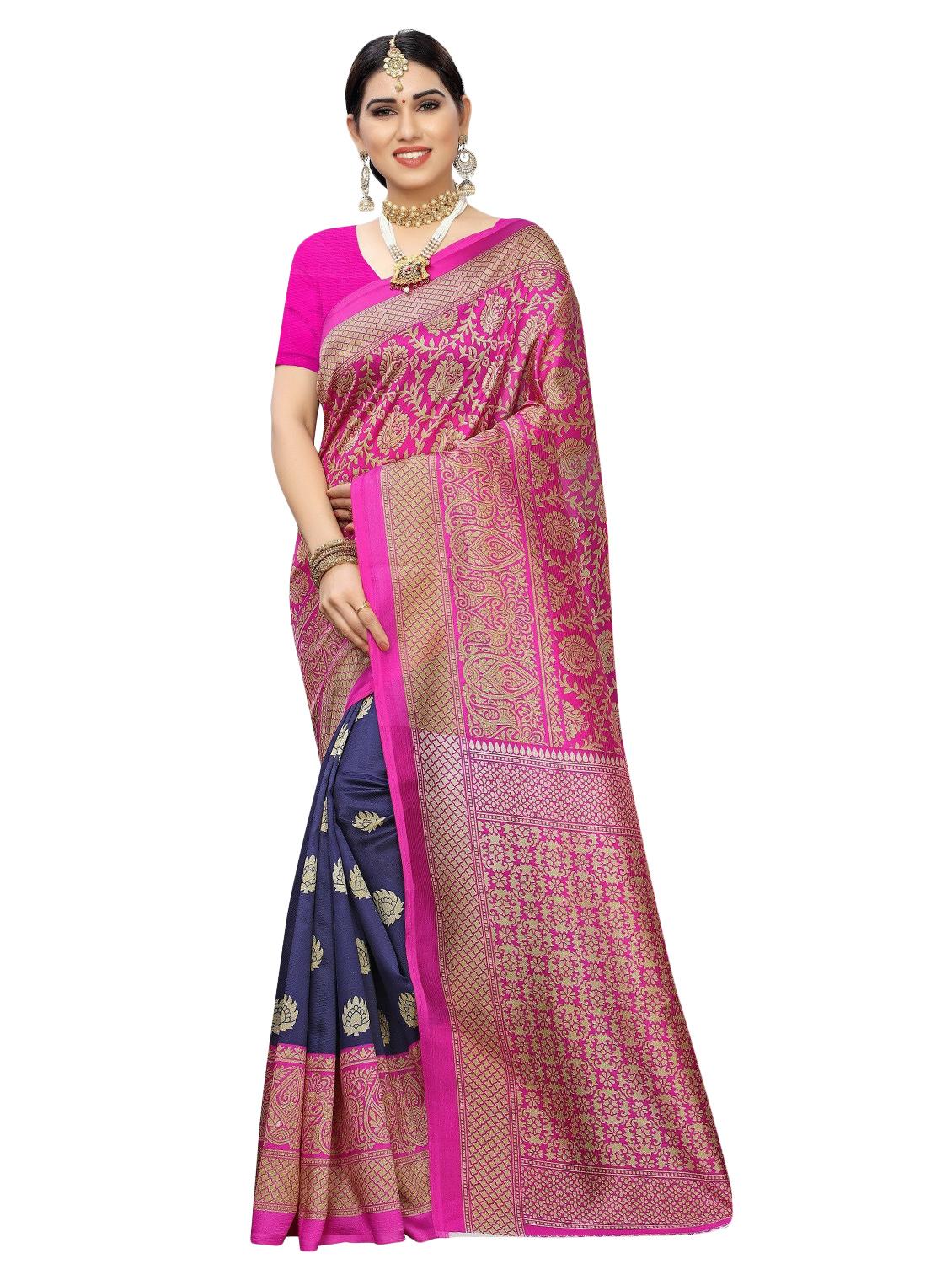 pack of 3 multi colored combos saree with blouse - 20875933 - Standard Image - 1
