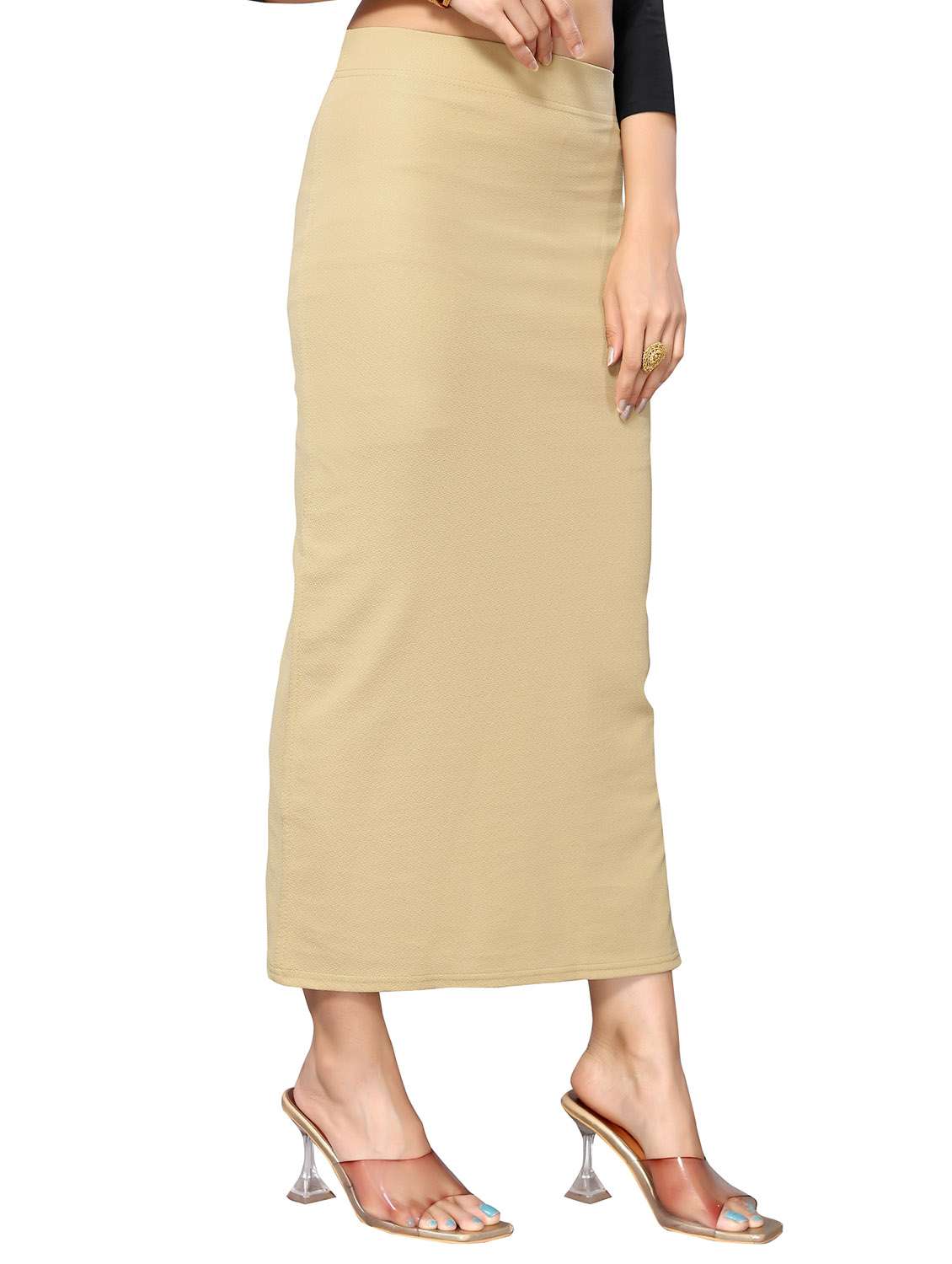 women solid saree shaper - 20876027 -  Standard Image - 1