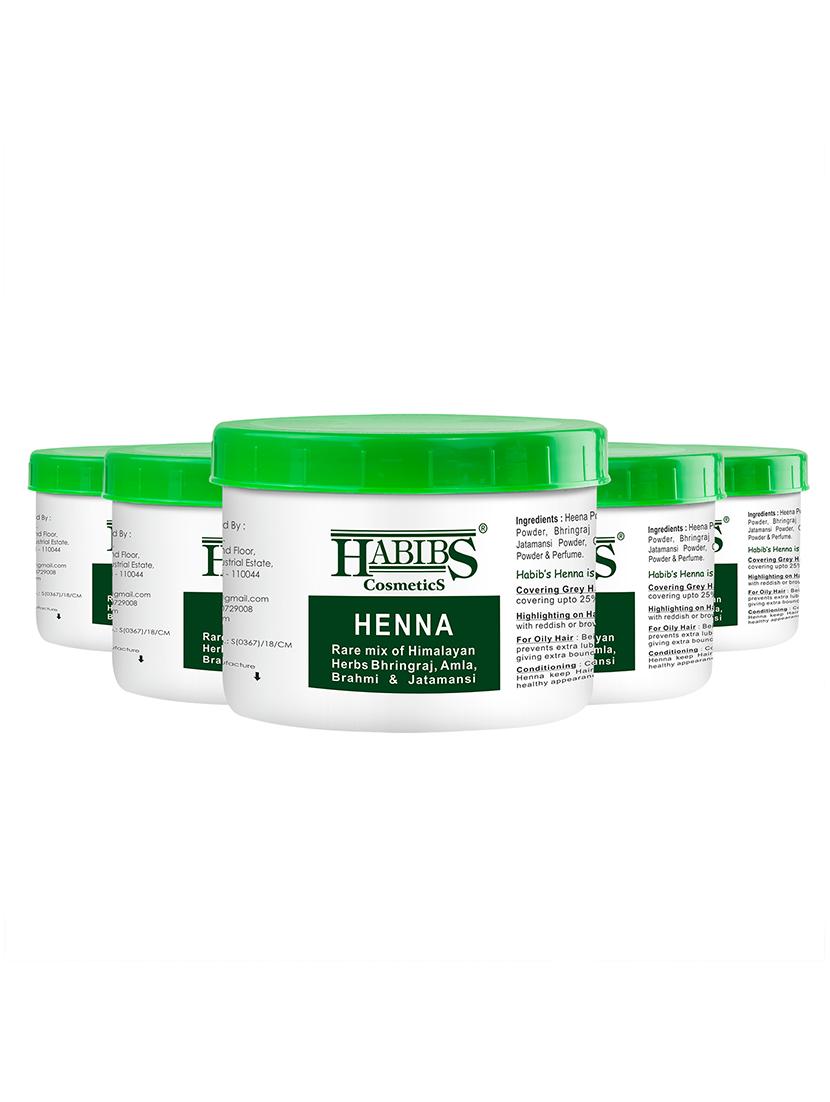 habibs natural henna mehndi powder enriched with bhringraj, amla, brahmi,jatamansi for natural hair coloring 100gm - 20876131 -  Zoom Image - 0