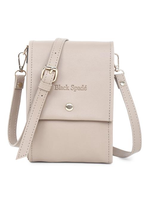 beige solid sling bag - 20876360 -  Standard Image - 0