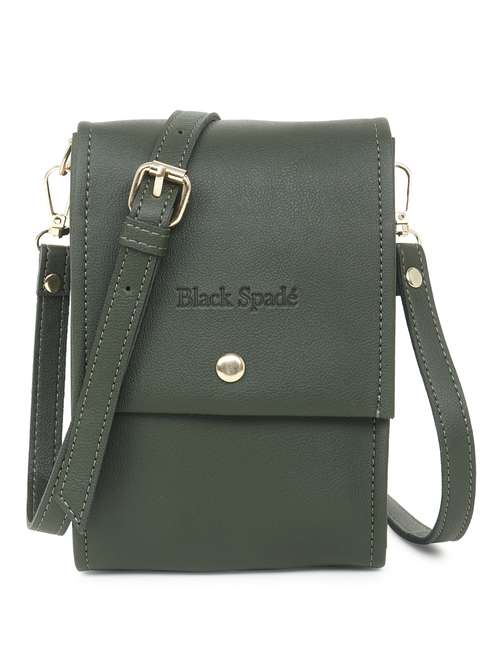 green solid sling bag - 20876363 - Standard Image - 0
