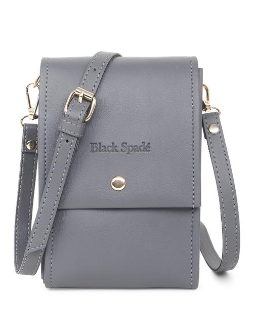grey solid sling bag - 20876364 -  Standard Image - 0
