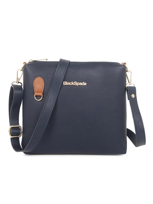 navy blue solid sling bag - 20876370 - Standard Image - 0