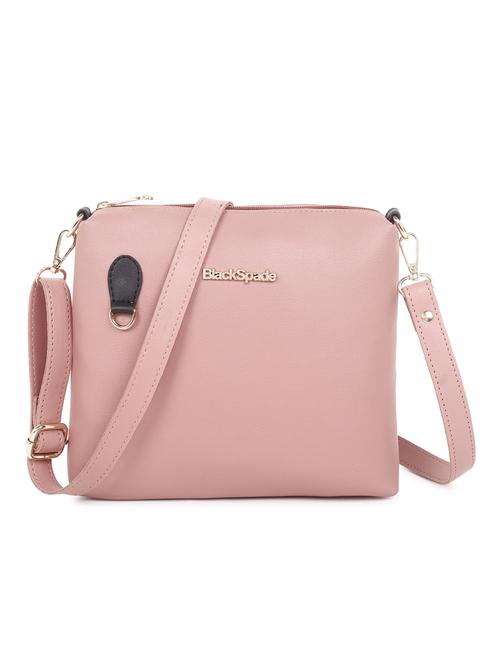 pink solid sling bag - 20876372 - Standard Image - 0