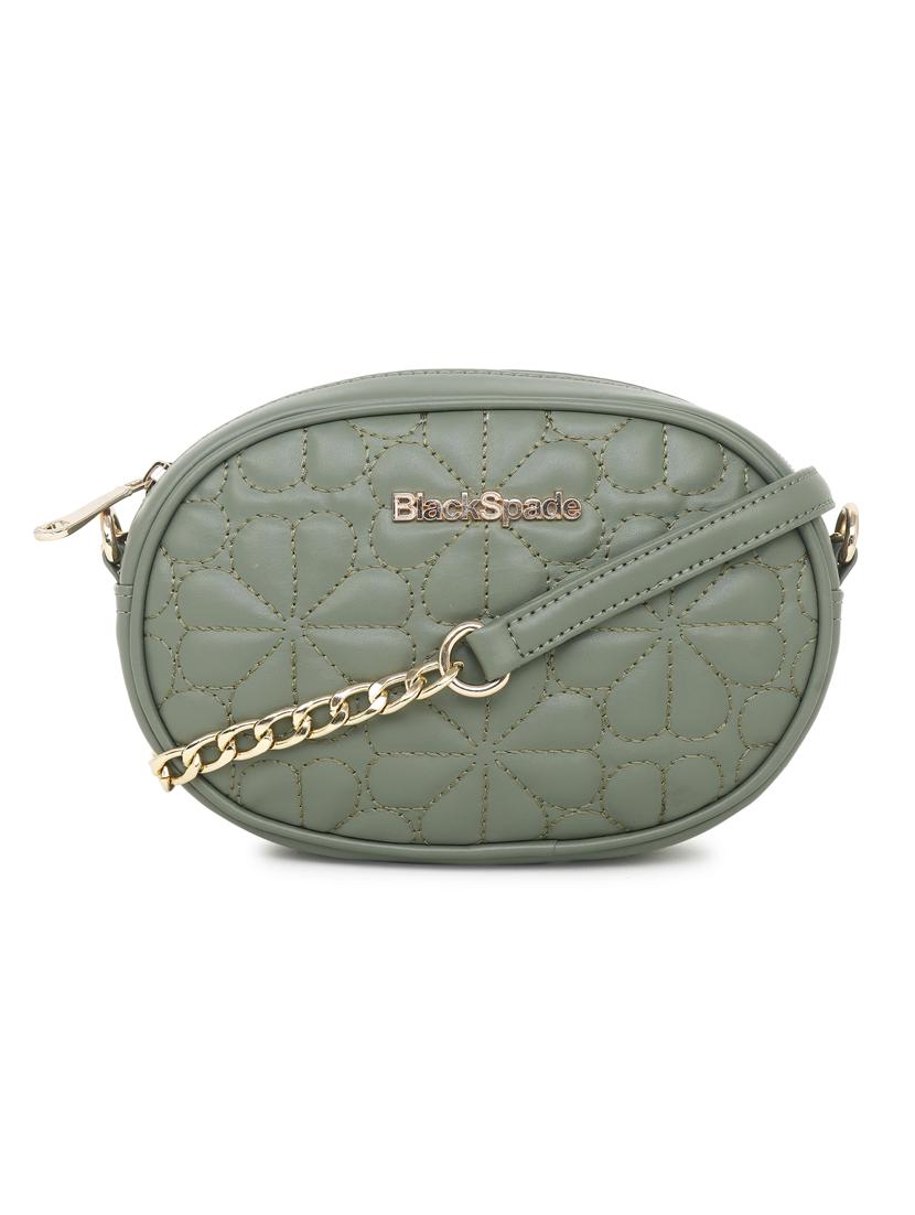 green textured sling bag - 20876376 - Zoom Image - 0