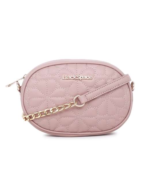 pink textured sling bag - 20876378 -  Standard Image - 0