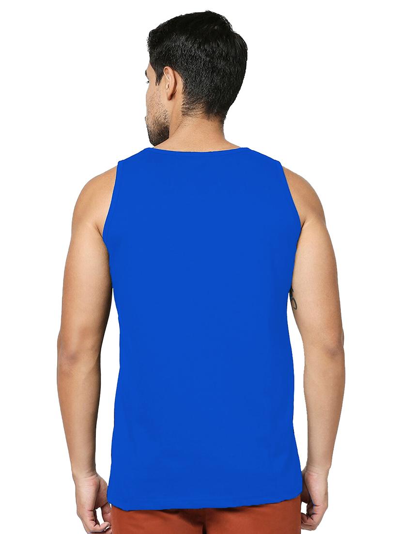 men chest print cotton vest - 20876671 - Standard Image - 1