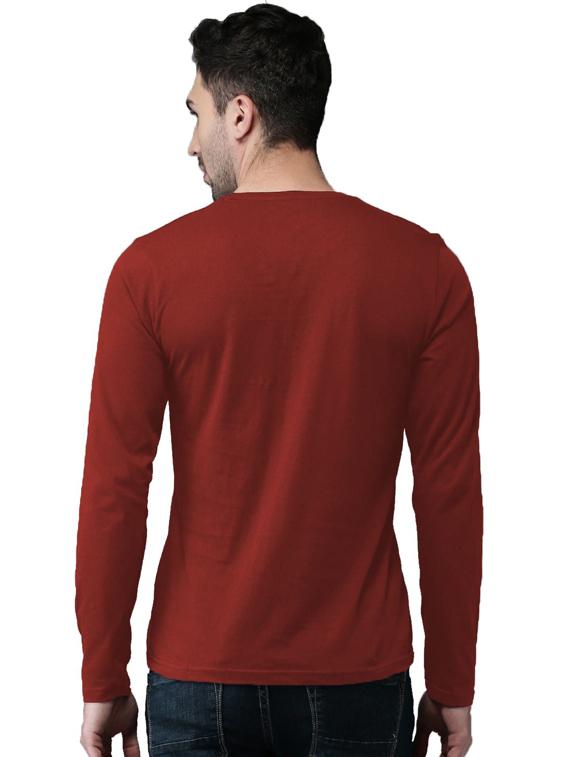 maroon cotton t-shirt - 20877981 - Standard Image - 1