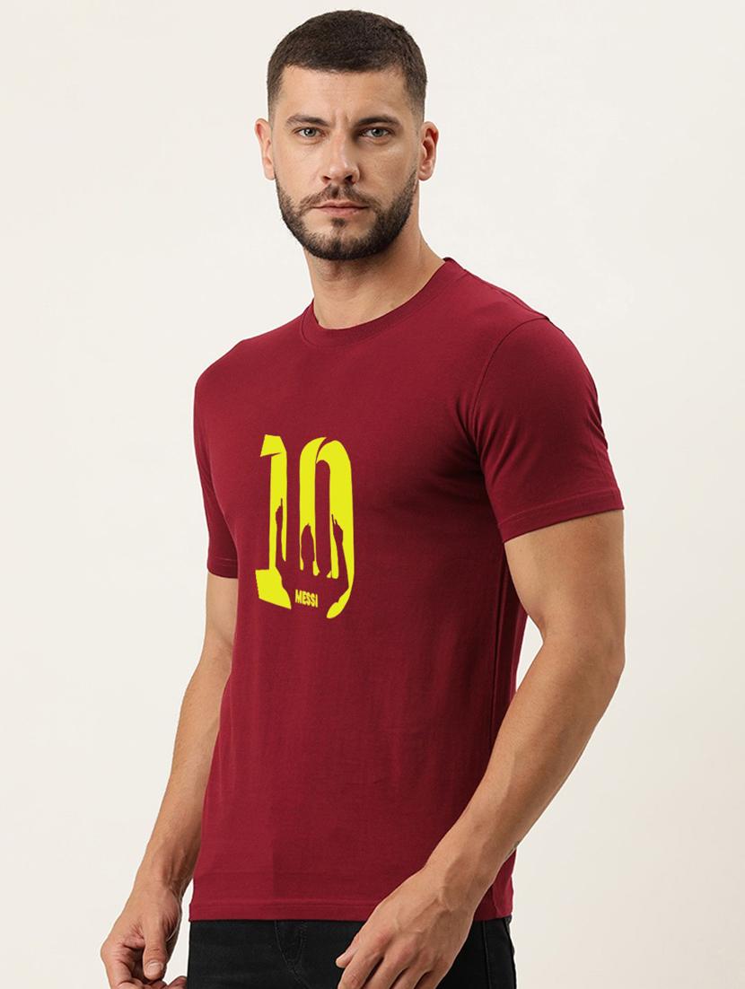 maroon cotton t-shirt - 20878170 - Standard Image - 1