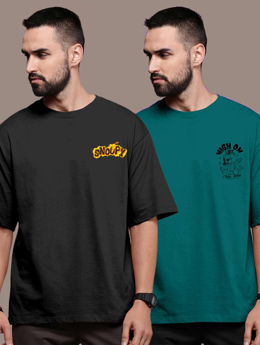 pack of 2 round neck combo t-shirt - 20878580 - Zoom Image - 0