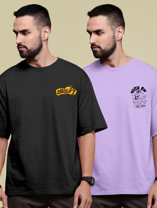 pack of 2 round neck combo t-shirt - 20878582 - Standard Image - 0