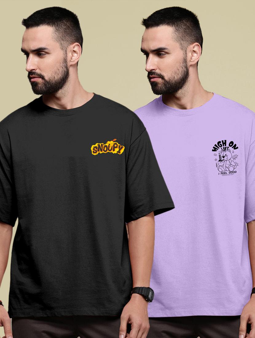 pack of 2 round neck combo t-shirt - 20878582 - Zoom Image - 0