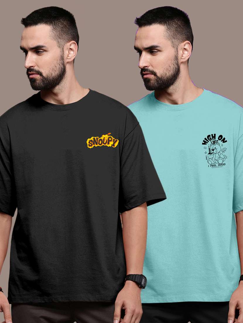 pack of 2 round neck combo t-shirt