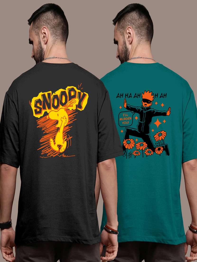 pack of 2 round neck combo t-shirt - 20878589 -  Standard Image - 1