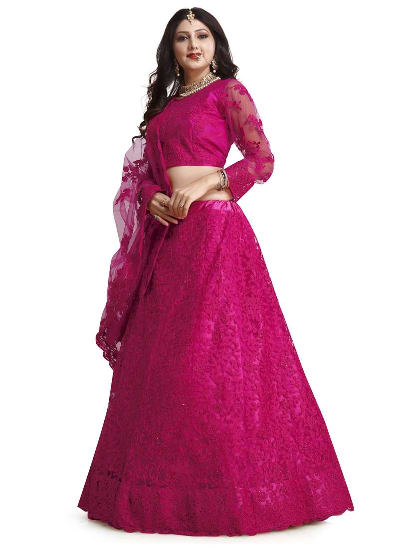 women embroidered lehenga choli with dupatta - 20878691 -  Standard Image - 1