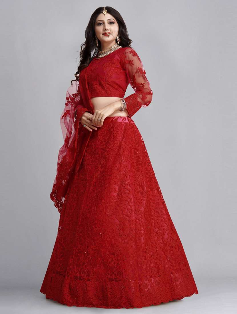 women embroidered lehenga choli with dupatta - 20878693 -  Standard Image - 1