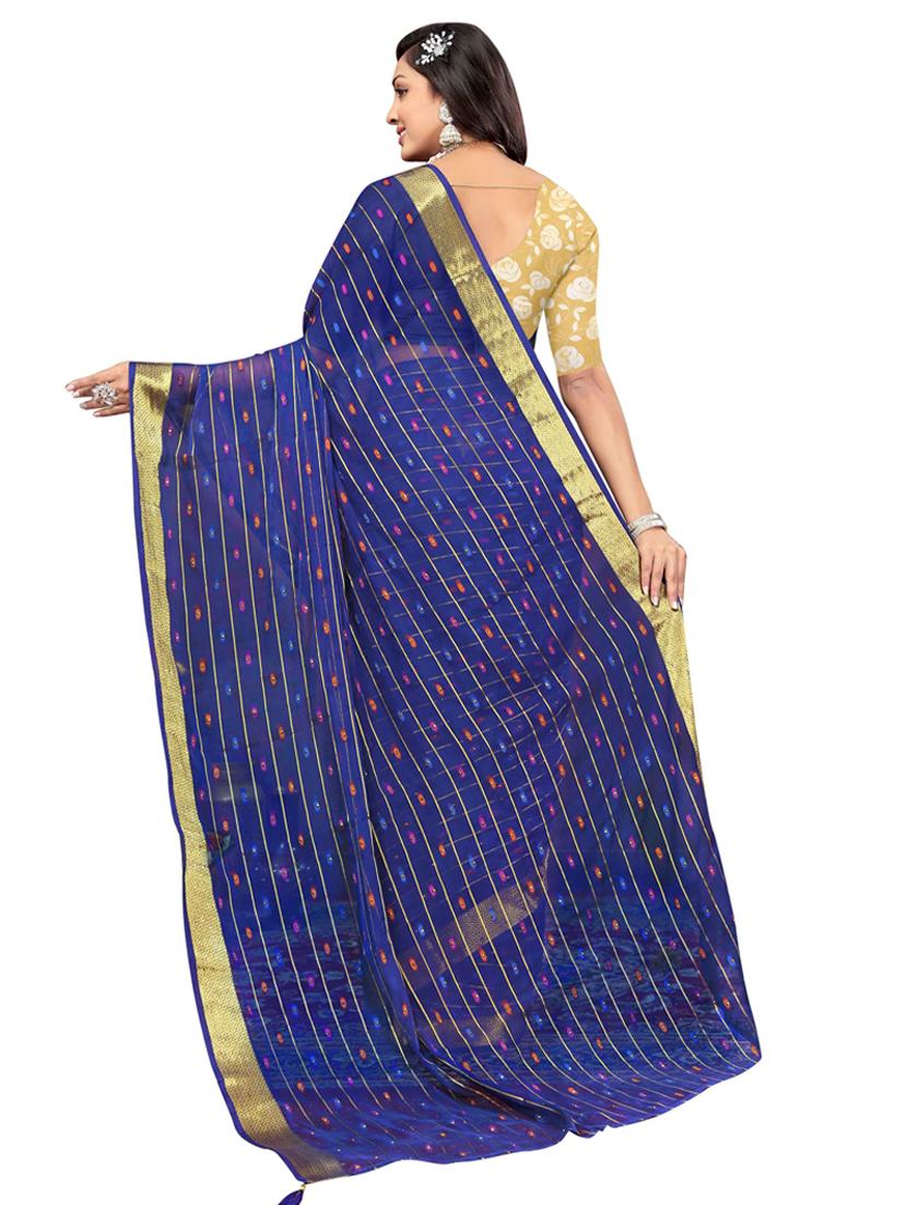 women self design bordered saree with blouse - 20879012 - Standard Image - 1