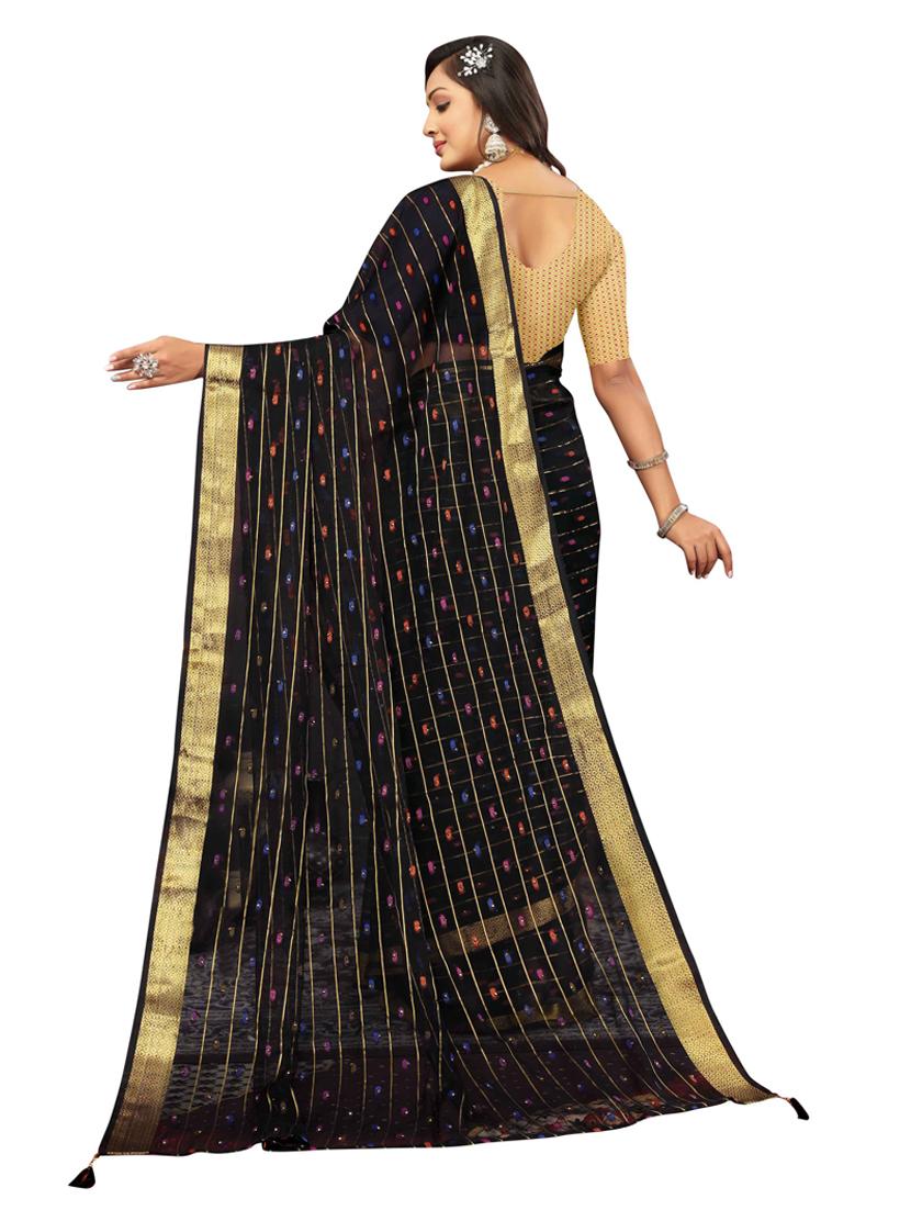 women self design bordered saree - 20879033 - Standard Image - 1