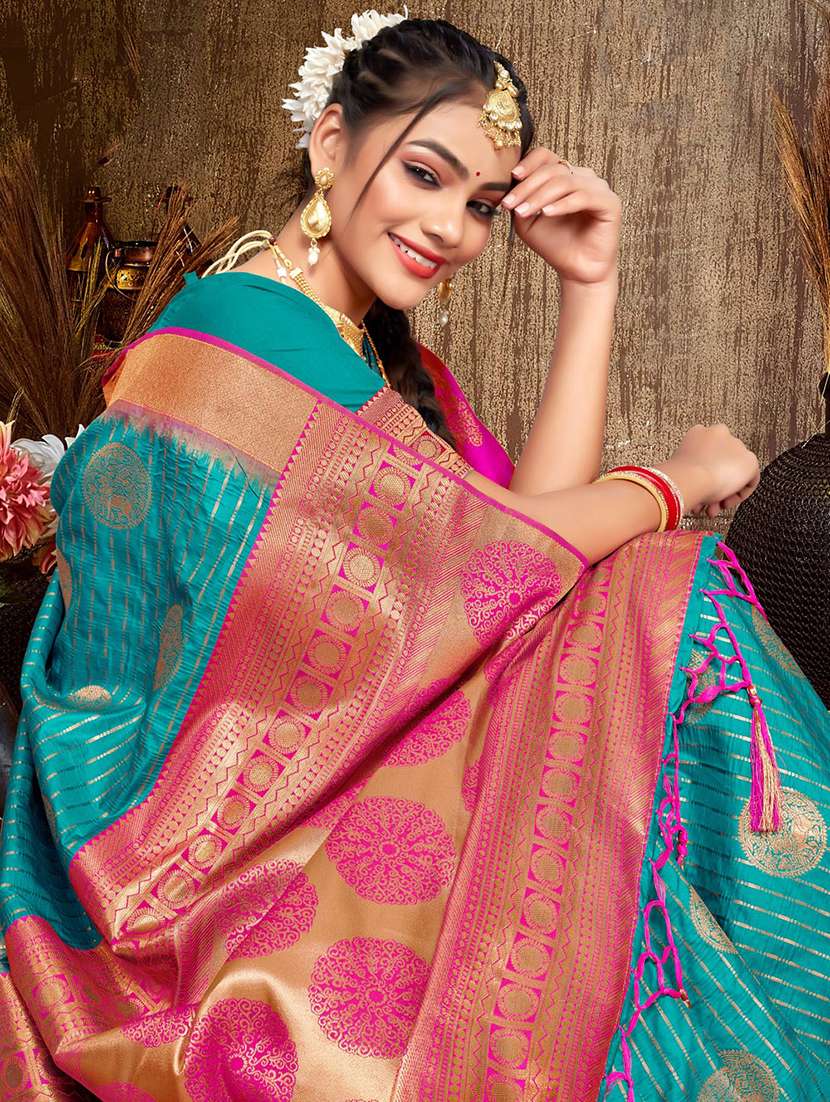 women self design banarasi saree with blouse - 20879842 - Standard Image - 1