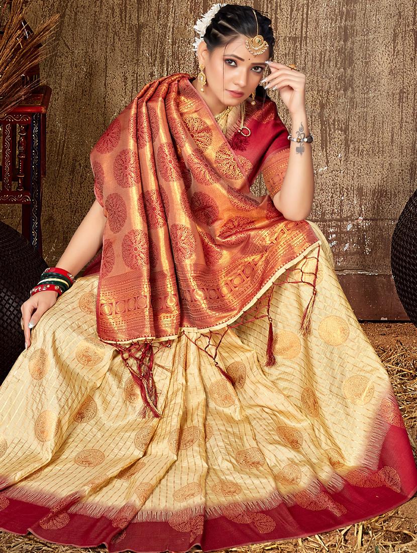 women self design banarasi saree with blouse - 20879847 - Standard Image - 1