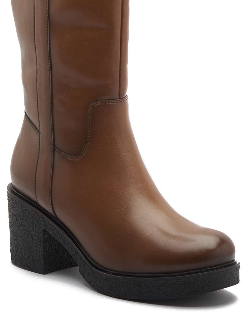 tan calf length boots - 20881646 -  Standard Image - 1