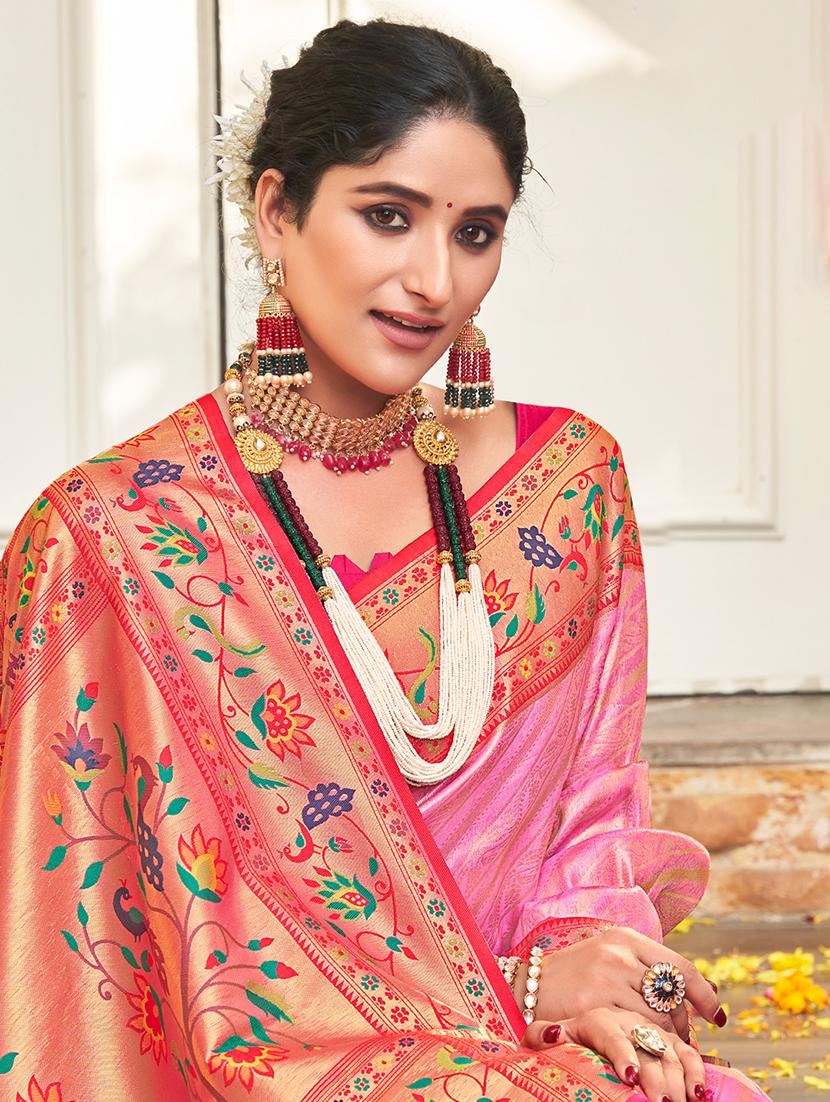 women self design paithani saree with blouse - 20881658 -  Standard Image - 1