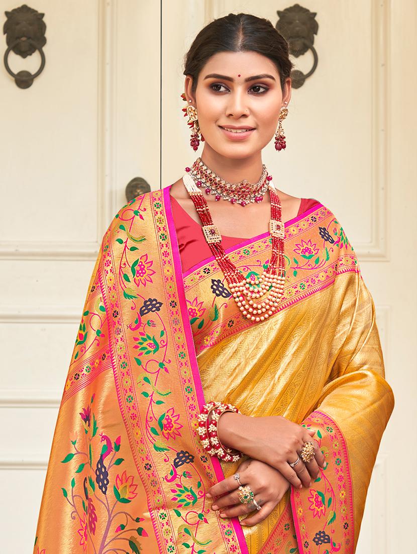women self design paithani saree with blouse - 20881661 - Standard Image - 1