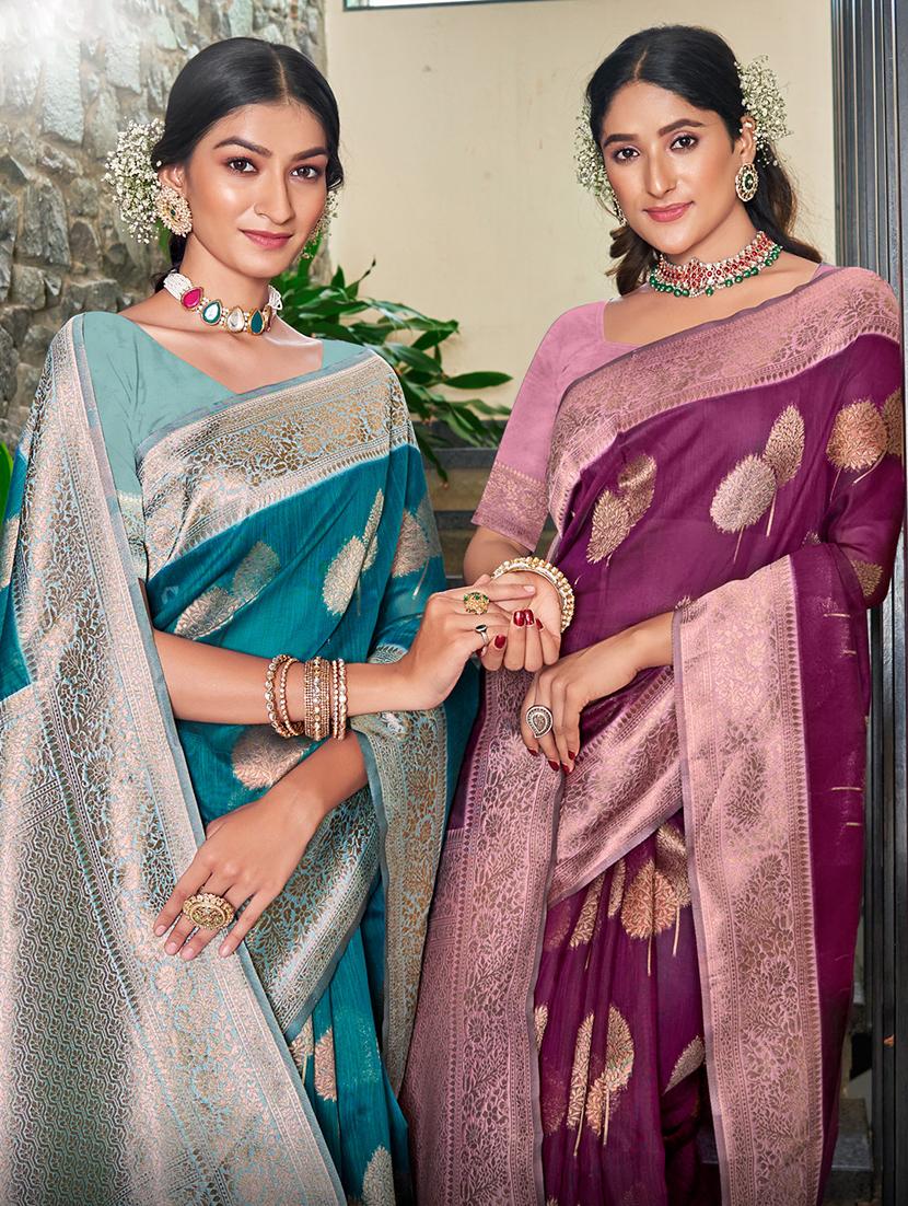 women self design bordered saree with blouse - 20881685 -  Standard Image - 1