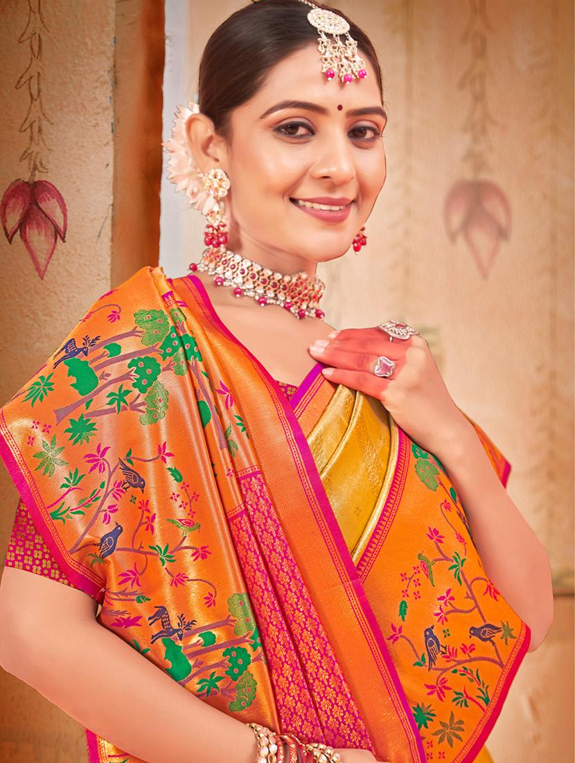 women self design paithani saree with blouse - 20881713 - Standard Image - 1