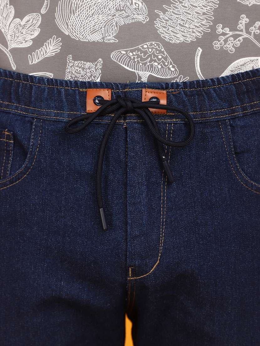 men solid mid rise jogger - 20884468 -  Standard Image - 4