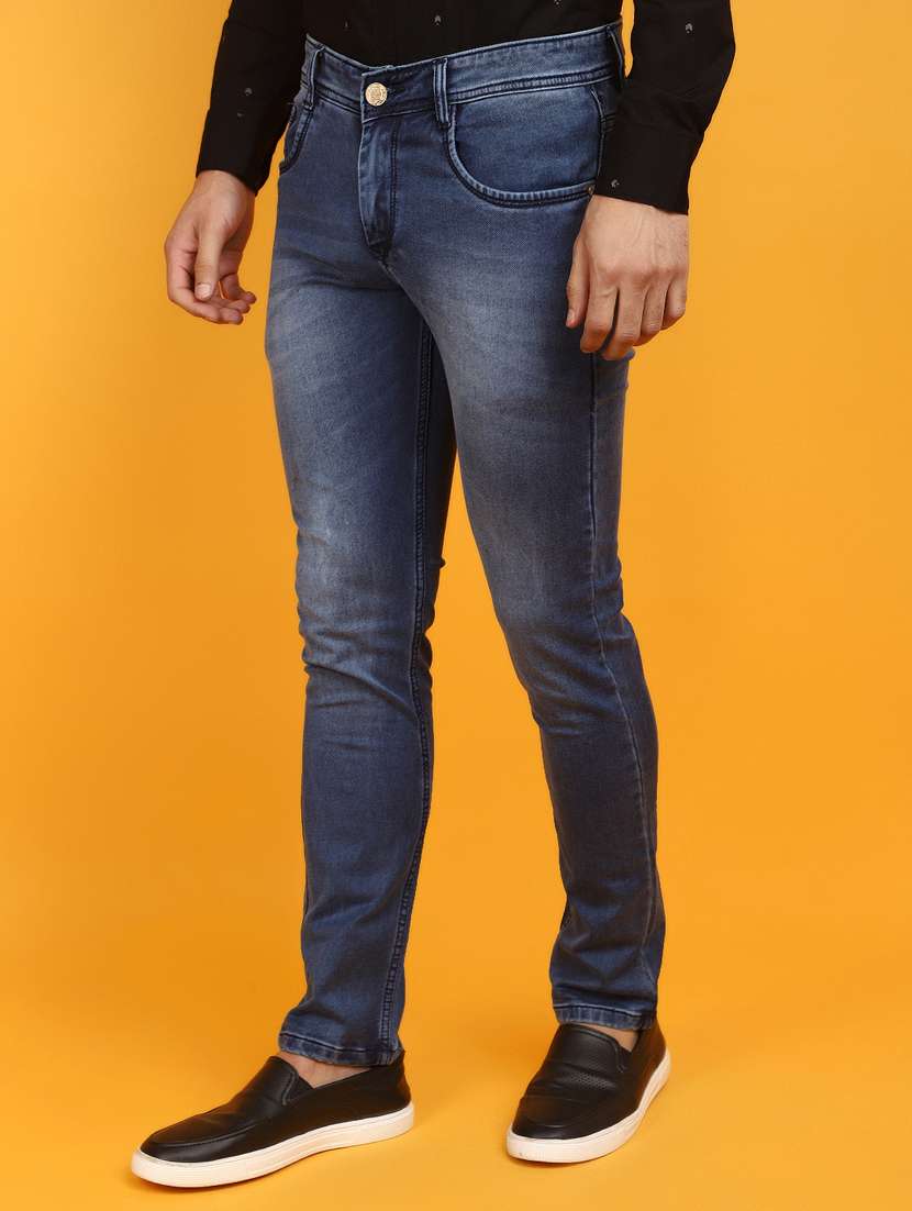 men mid rise washed denim jeans - 20884469 -  Standard Image - 1