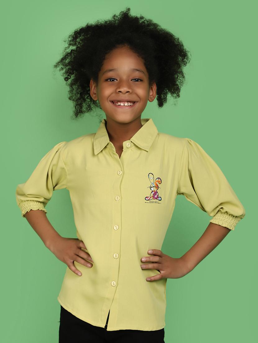 girls yellow graphic shirt - 20884941 - Zoom Image - 0