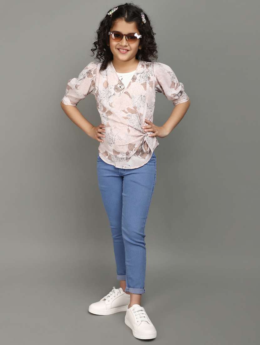 white printed cotton top - 20885056 -  Standard Image - 4