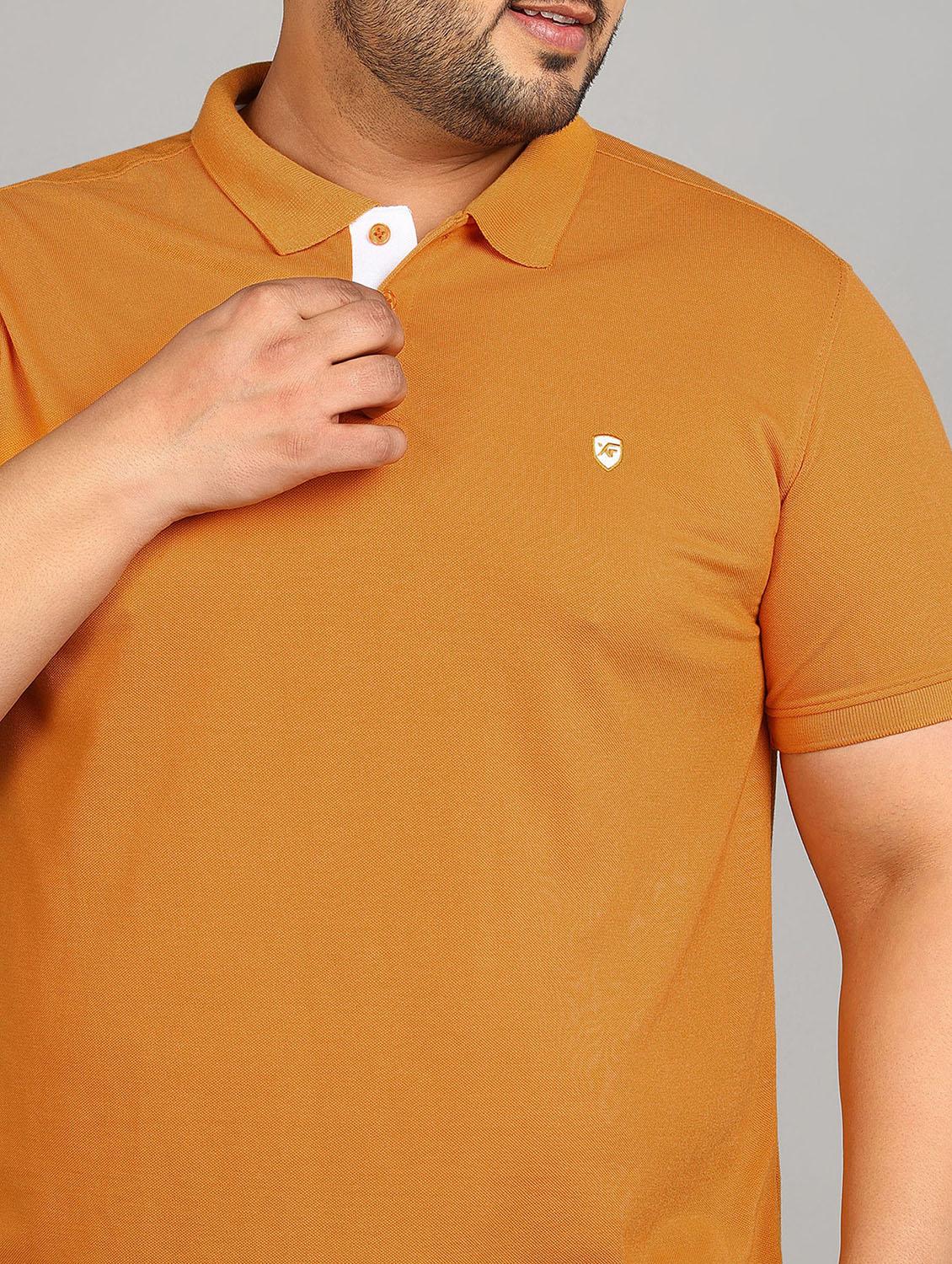 mustard cotton plus tshirt - 20885081 - Standard Image - 4