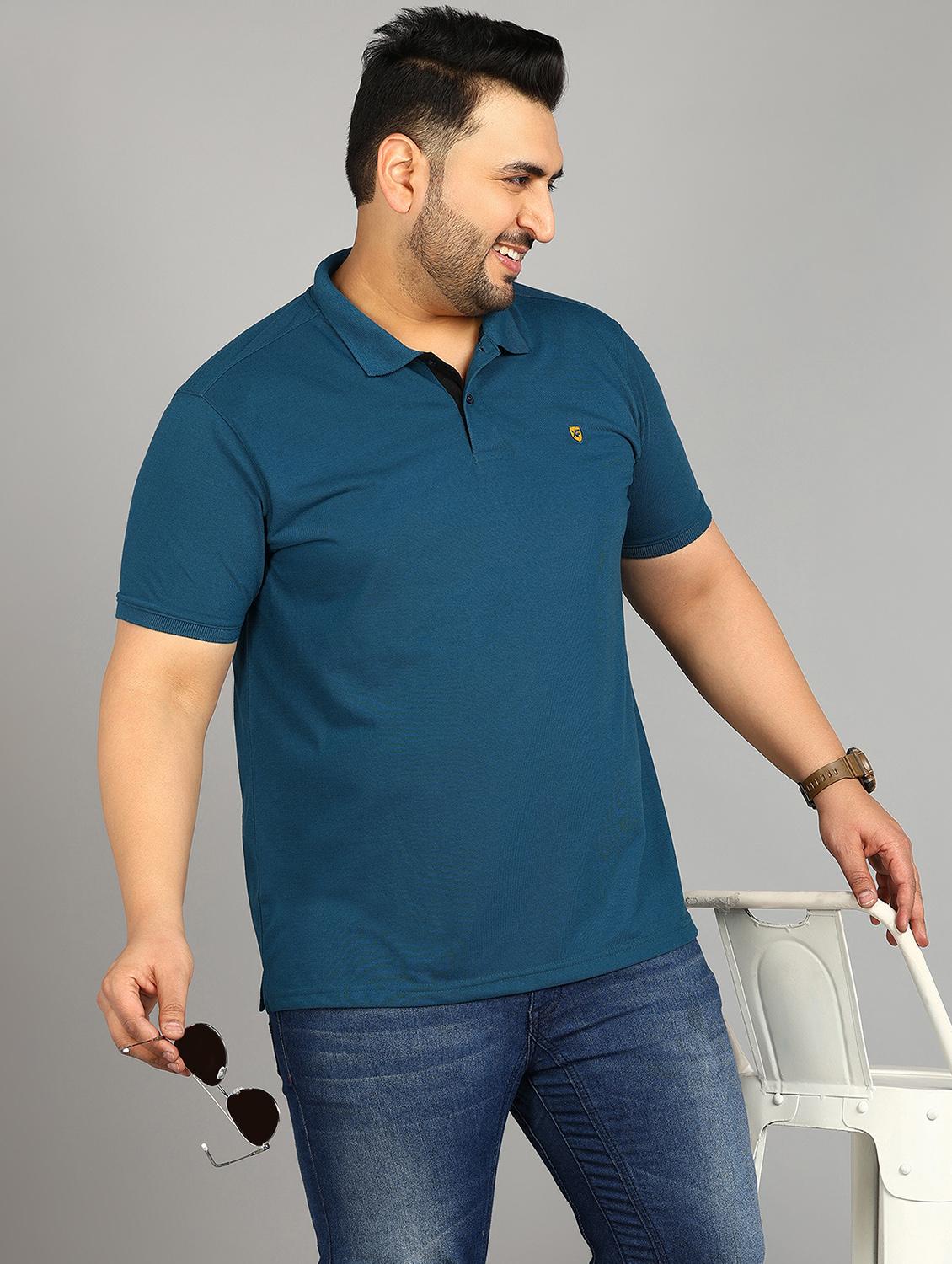 teal cotton plus t-shirt - 20885082 - Standard Image - 1