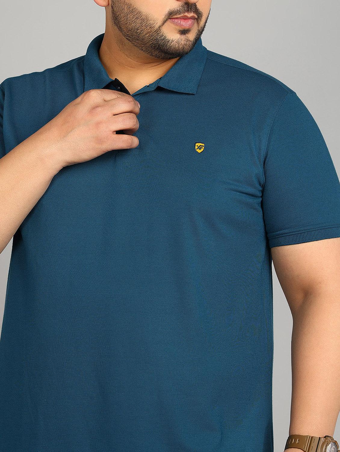 teal cotton plus t-shirt - 20885082 - Standard Image - 4