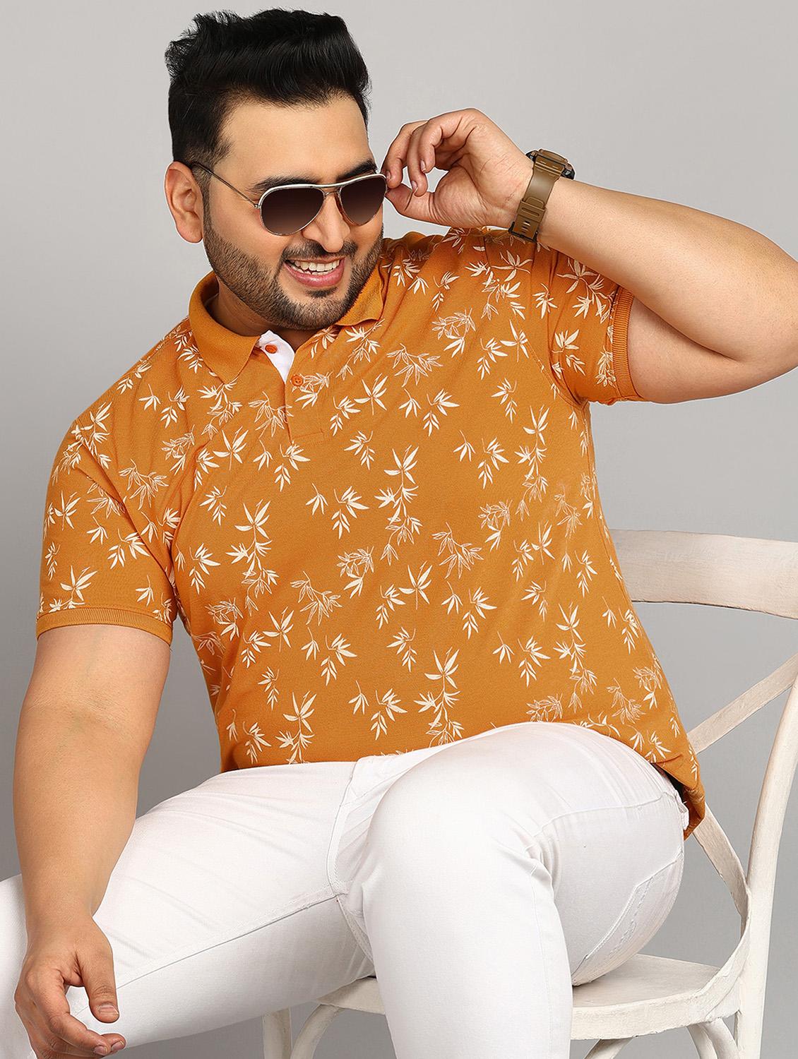 men printed plus size polo t-shirt - 20885090 -  Standard Image - 1