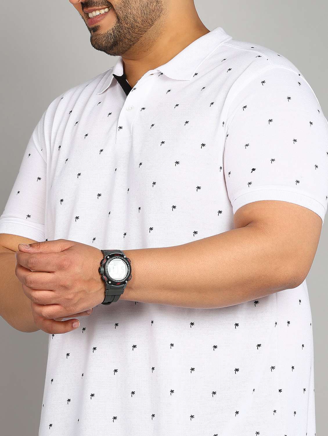 white cotton plus tshirt - 20885099 -  Standard Image - 4