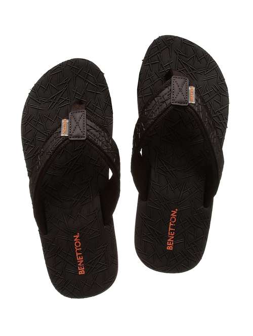 men black slip on flip flop - 20889253 - Standard Image - 0