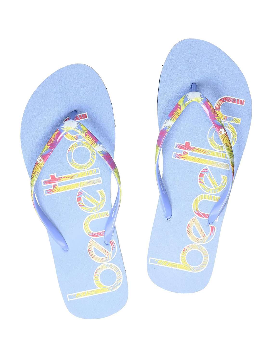 women printed flip flop