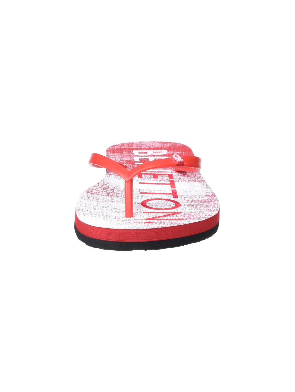 red typogrpahic flip flops - 20889541 -  Standard Image - 1