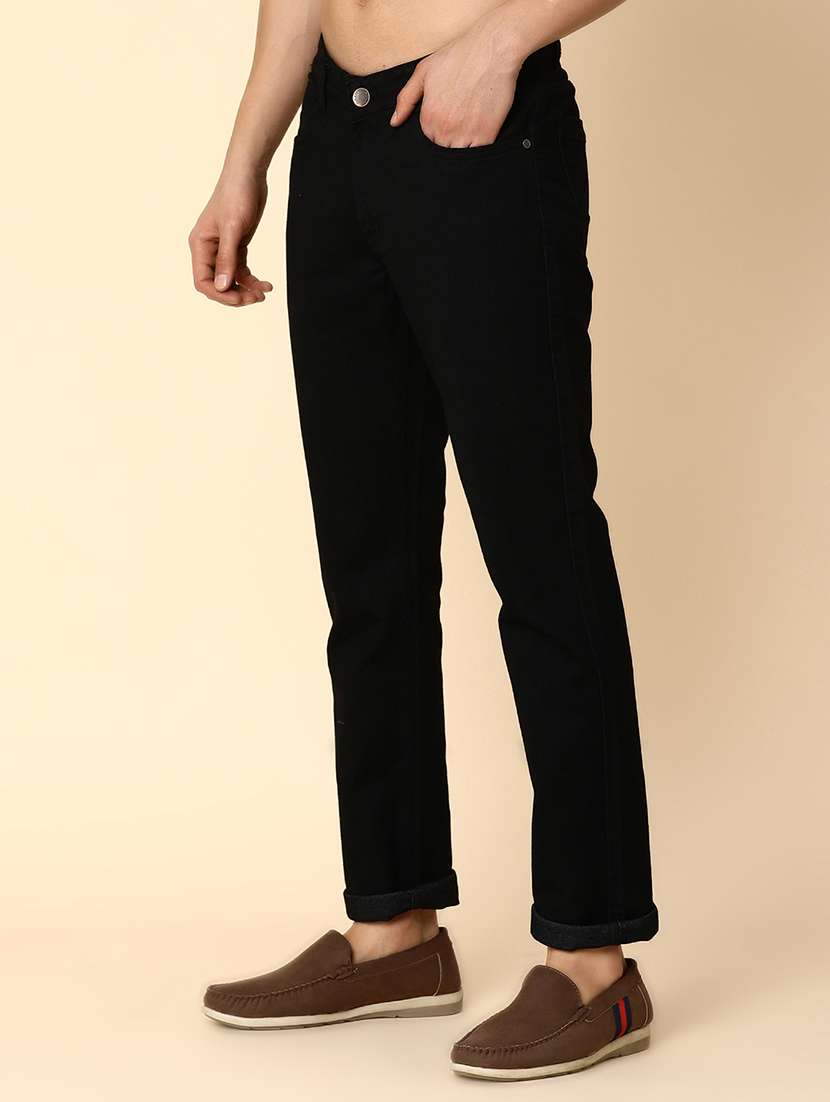 men mid rise plain denim jeans - 20890716 -  Standard Image - 1