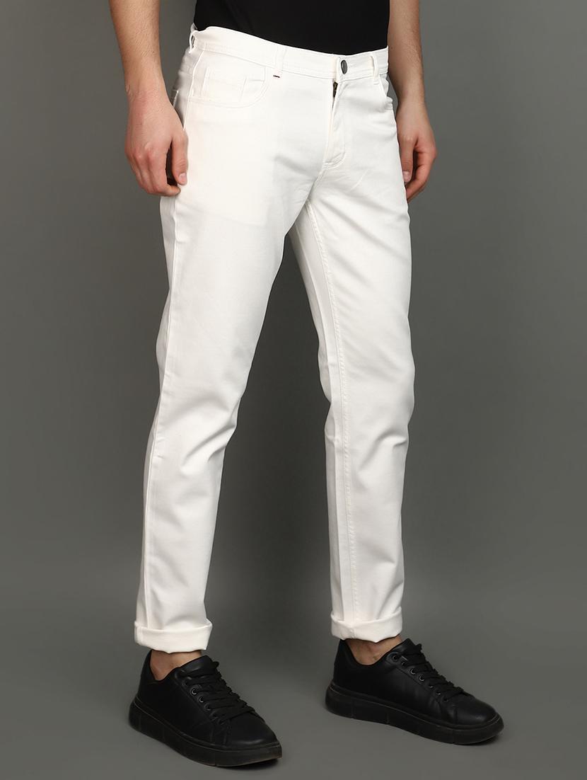 men mid rise solid chinos - 20892592 -  Standard Image - 1