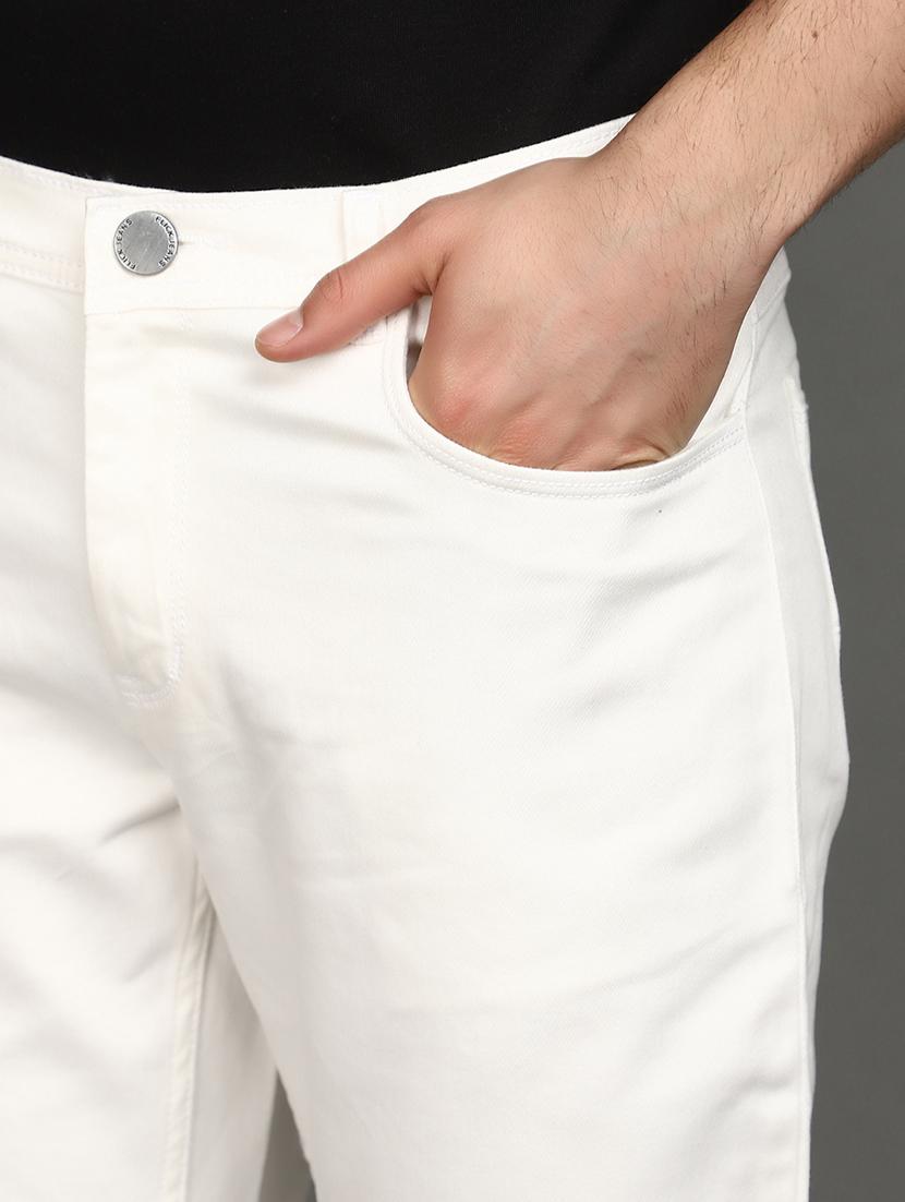 men mid rise solid chinos - 20892592 - Standard Image - 4