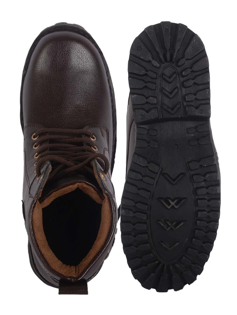 men brown lace up boots - 20893555 - Standard Image - 4