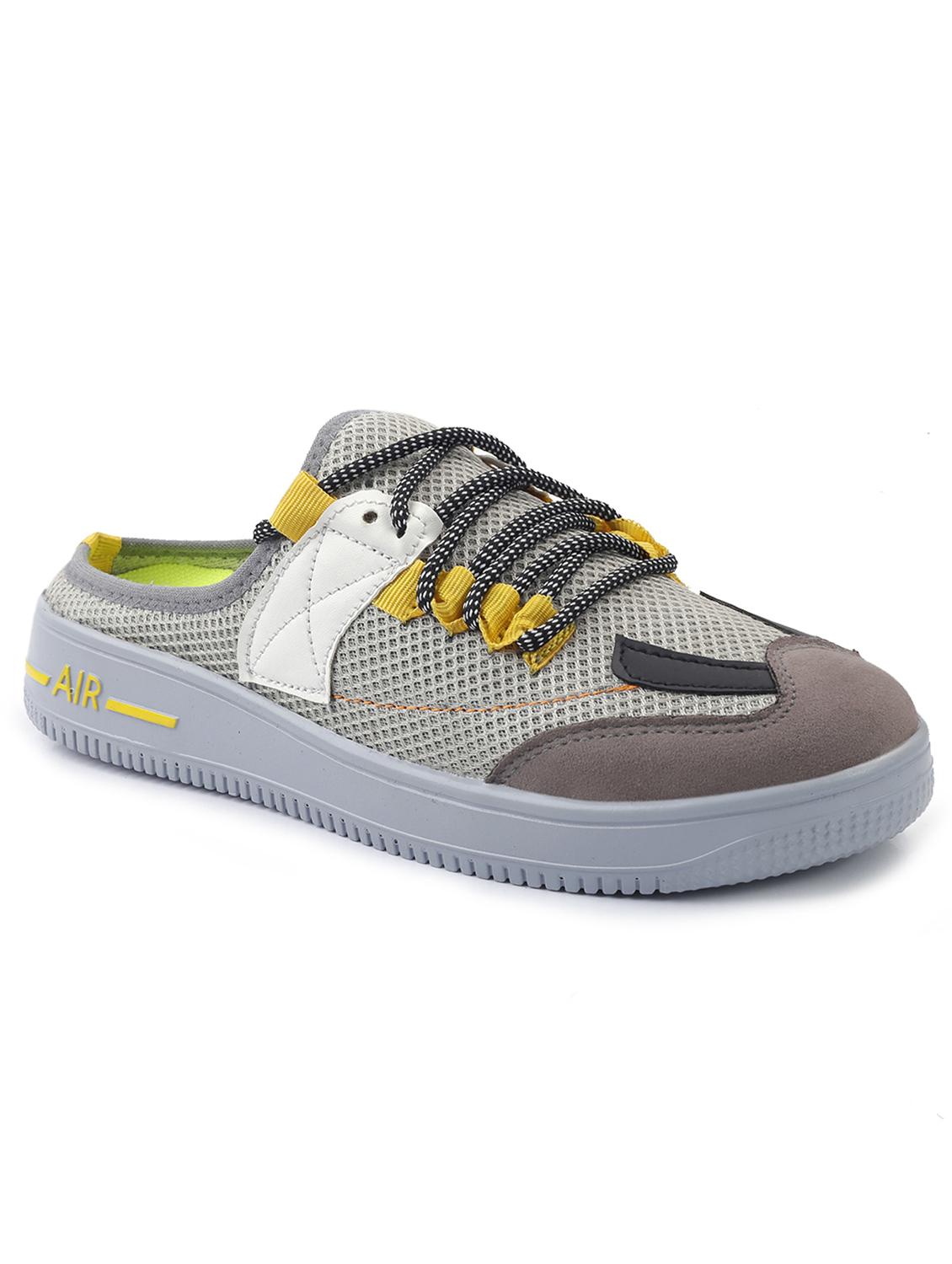 grey synthetic sneakers - 20893557 -  Standard Image - 1